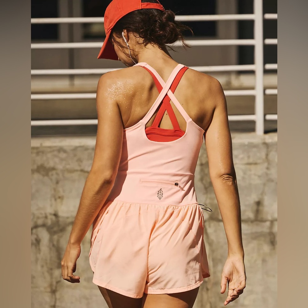 FP MOVEMENT Righteous Runsie NWT Pastel Peach - Picture 3 of 8